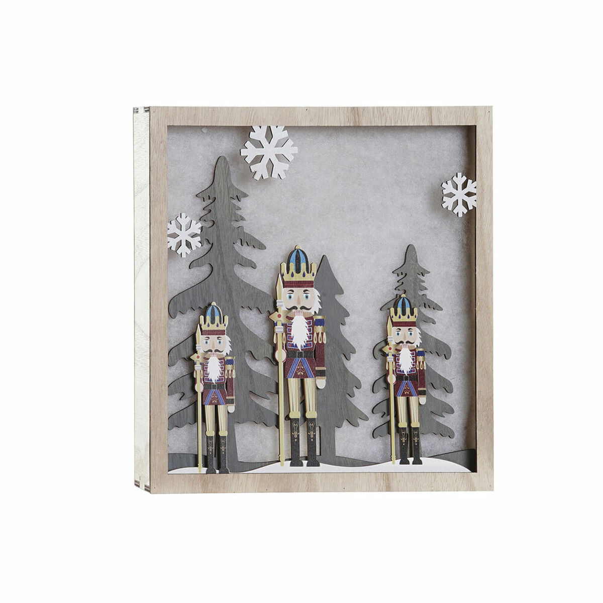 Wall Decoration DKD Home Decor Nutcracker MDF Wood (2 pcs) (30 x 4.5 x 30 cm)