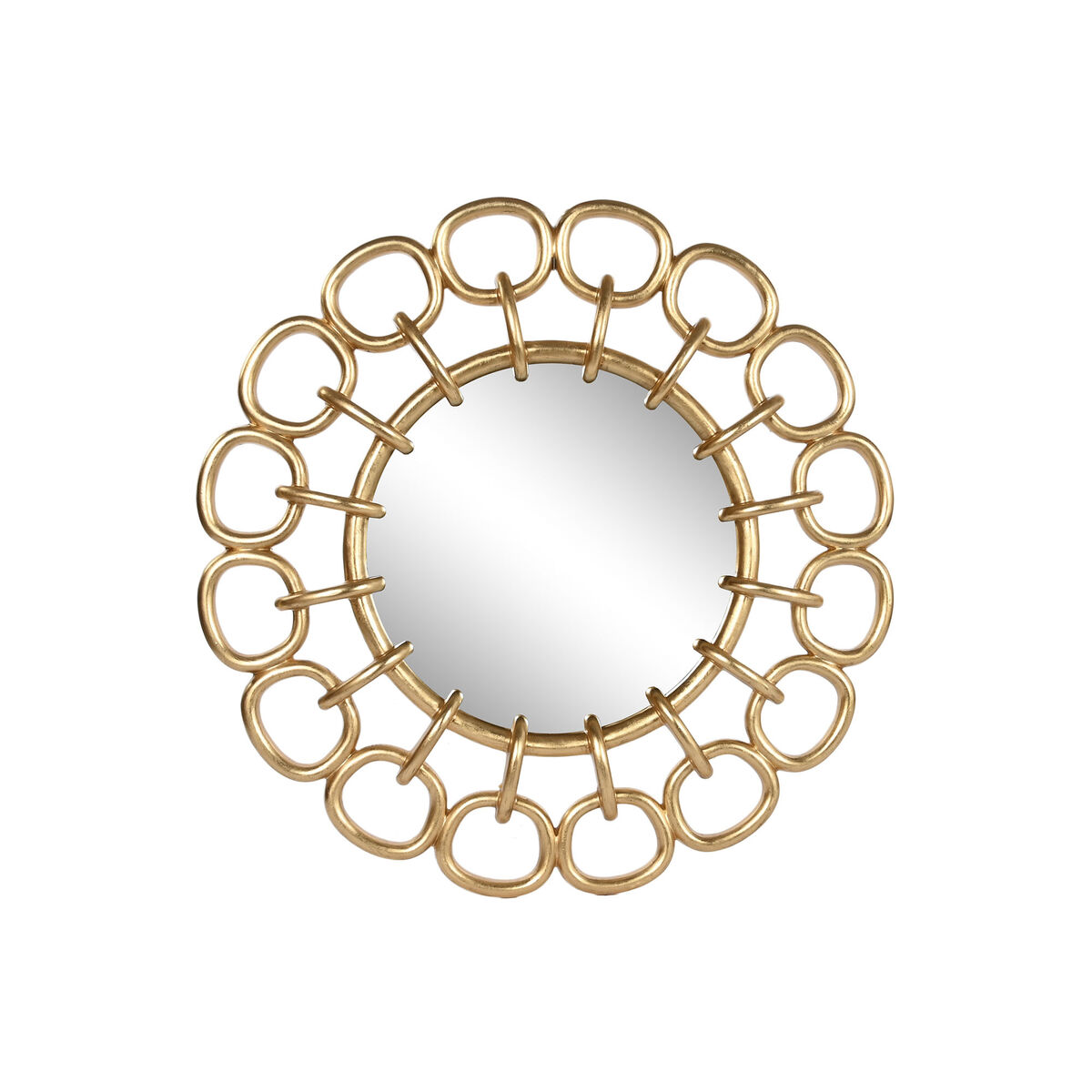 Wall mirror Home ESPRIT Golden 95 x 5 x 95 cm